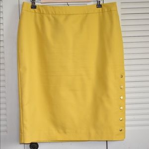 Yellow Woven Skirt